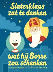 Omslag van Sinterklaas zat te denken wat hij Borre zou schenken