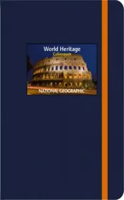 Omslag van World heritage journal Colosseum National Geographic groot Blauw