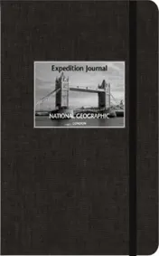 Omslag van Expedition journal London National Geographic groot Zwart