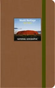 Omslag van World Heritage journal Ayers Rock National Geographic klein Bruin
