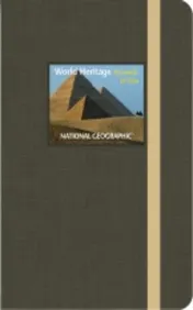 Omslag van World heritage journal Pyramids of Giza National Geographic klein Groen