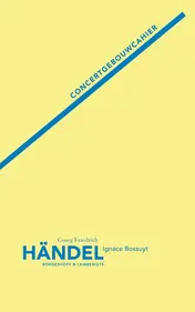 Omslag van Concertgebouwcahier : Georg Friedrich Handel