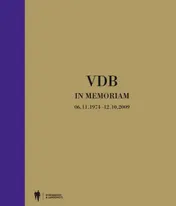Omslag van VDB in memoriam