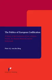 Omslag van The Politics of European Codification