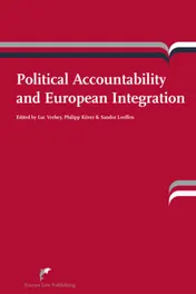 Omslag van Political accountability and European integration
