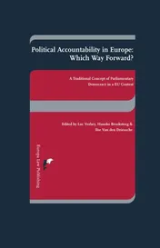 Omslag van Political Accountability in Europe: Which Way Forward