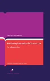 Omslag van Rethinking International Criminal Law