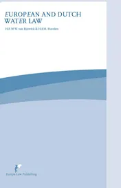 Omslag van European and Dutch water law