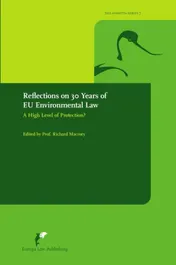 Omslag van Reflections on 30 Years of EU Environmental Law