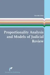 Omslag van Proportionality Analysis and Models of Judicial Review