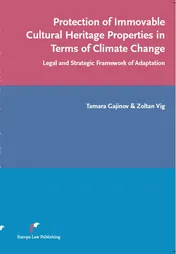 Omslag van Protection of immovable cultural heritage properties in terms of climate change