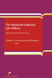 Omslag van Volume I: International and European Law
