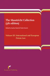 Omslag van Volume III: International and European Private Law