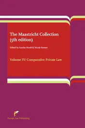 Omslag van Volume IV: Comparative Private Law