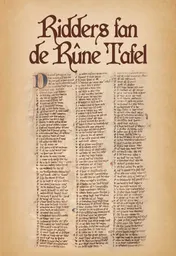 Omslag van Ridders fan de Rûne Tafel