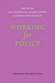 Omslag van Working for Policy