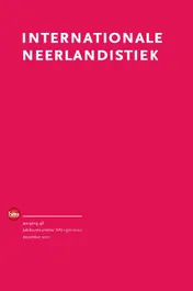Omslag van Internationale Neerlandistiek