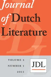 Omslag van Journal of Dutch Literature 2011-1