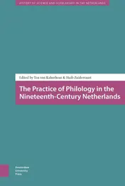 Omslag van The practice of philology in the nineteenth-century Netherlands