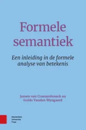Omslag van Formele semantiek