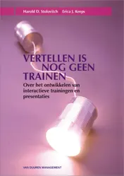 Omslag van Vertellen is nog geen trainen