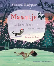 Omslag van Maantje en het kerstfeest van de dieren