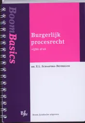 Omslag van Boom Basics Burgerlijk procesrecht
