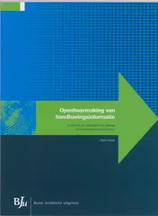 Omslag van Openbaarmaking van handhavingsinformatie
