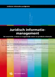 Omslag van Juridisch informatiemanagement
