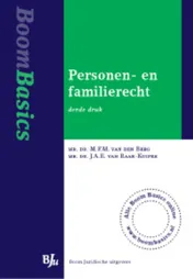 Omslag van Boom Basics Personen- en familierecht