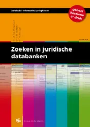 Omslag van Zoeken in juridische databanken