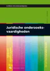 Omslag van Juridische onderzoeksvaardigheden