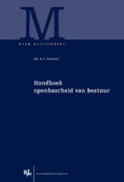 Omslag van Handboek openbaarheid van bestuur