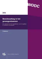 Omslag van Benchmarking in het gevangeniswezen