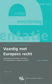 Omslag van Vaardig met Europees recht