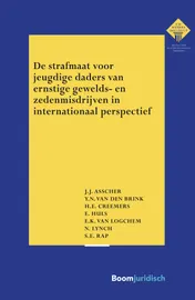 Omslag van De strafmaat voor jeugdige daders van ernstige gewelds- en zedenmisdrijven in internationaal perspectief