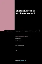 Omslag van Experimenten in het bestuursrecht