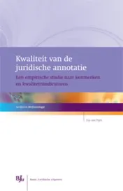 Omslag van Kwaliteit van de juridische annotatie