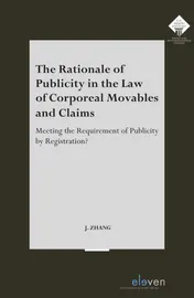 Omslag van The Rationale of Publicity in the Law of Corporeal Movables and Claims