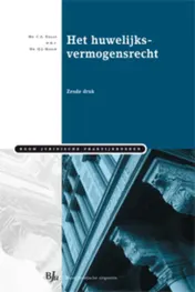 Omslag van Het huwelijksvermogensrecht