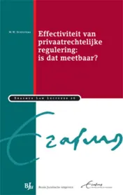 Omslag van Effectiviteit van privaatrechtelijke regulering