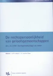 Omslag van De rechtspersoonlijkheid van geloofsgemeenschappen