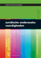 Omslag van Juridische onderzoeksvaardigheden