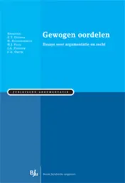 Omslag van Gewogen oordelen