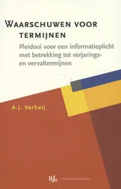 Omslag van Waarschuwen voor termijnen