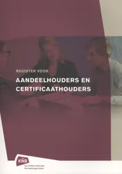 Omslag van Register voor aandeelhouders en certificaathouders
