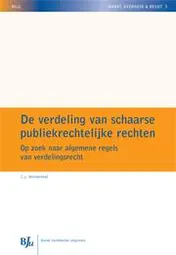 Omslag van De verdeling van schaarse publiekrechtelijke rechten