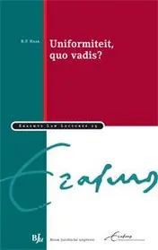 Omslag van Uniformiteit, quo vadis?
