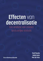 Omslag van Effecten van decentralisatie