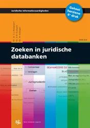 Omslag van Zoeken in juridische databanken